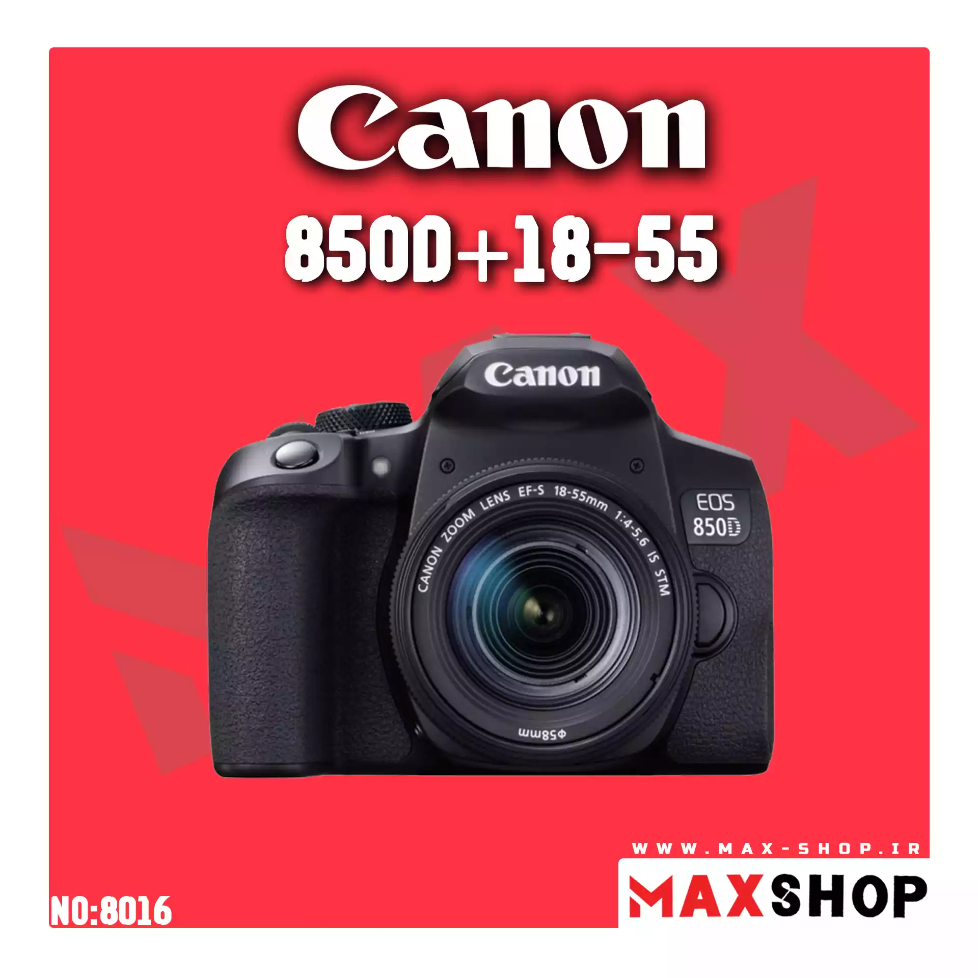 دوربین حرفه ای کانن  | Canon 850D+18-55mm دست دو